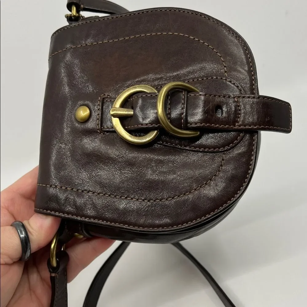 Coach Mini Garcia Crossbody or Shoulder Bag Y2K Dark Brown Leather - Picture 9 of 17